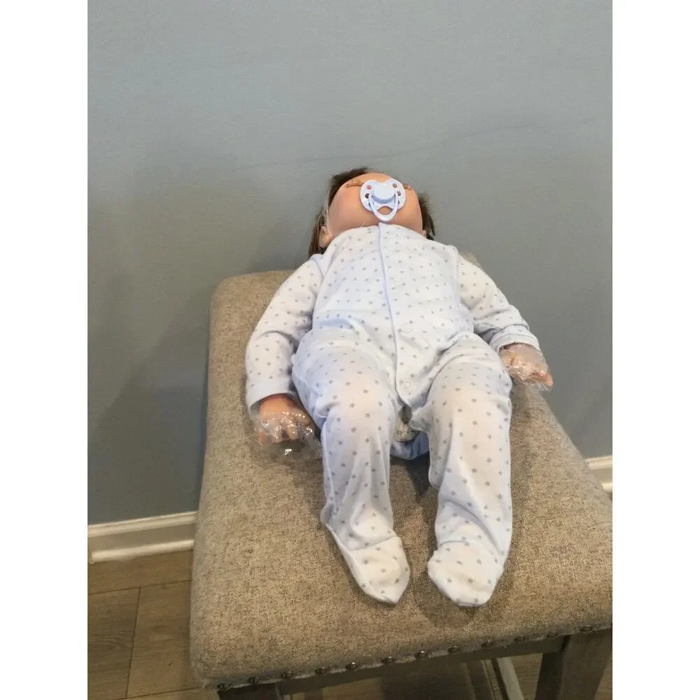 Reborn Baby Doll Classic Design Life Like With Accessories Brunette NEW In Box